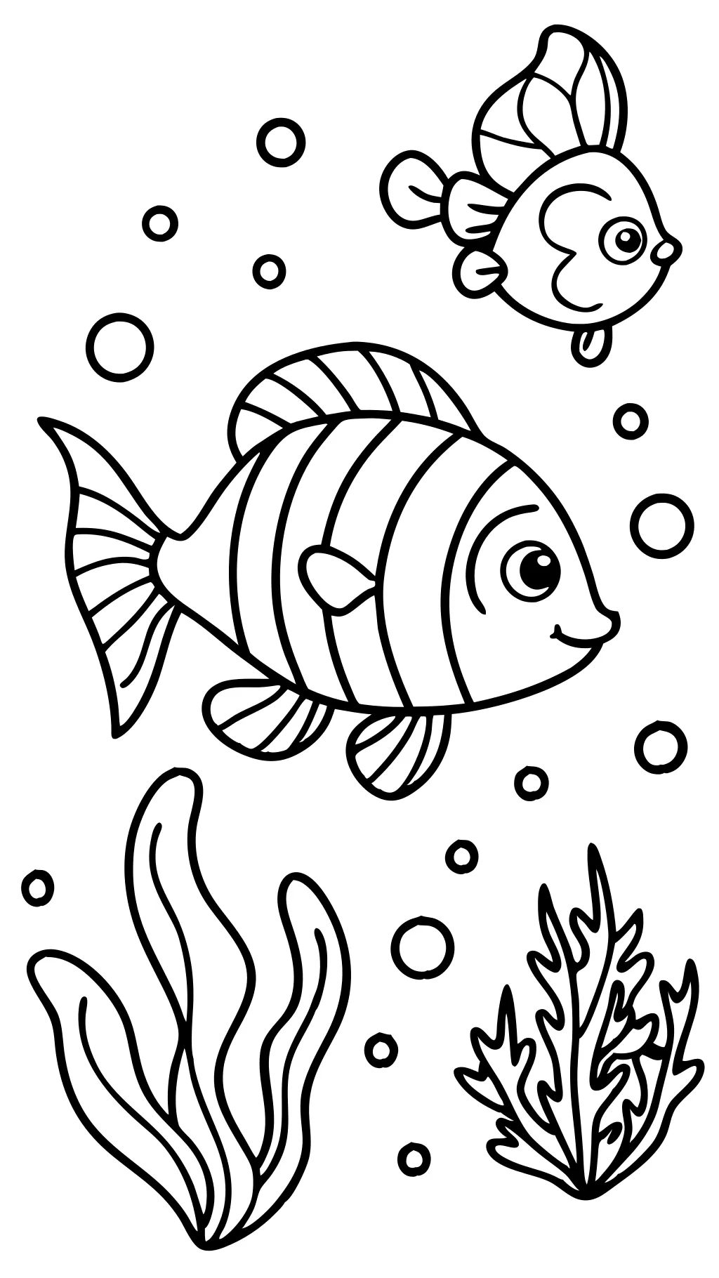 coloring book pages of fish